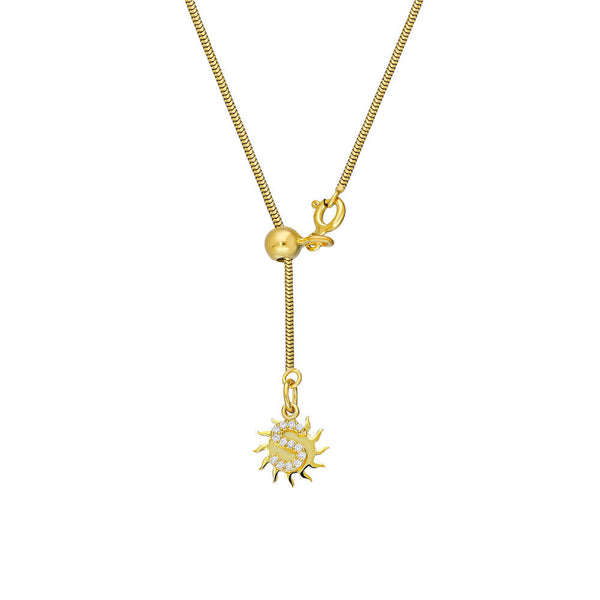 INITIALEN SUN Y NECKLACE aus 925 Silber - Hochwertiger Schmuck - AURIME