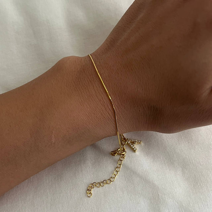 ROPE BRACELET WITH INITALS | 925 SILVER