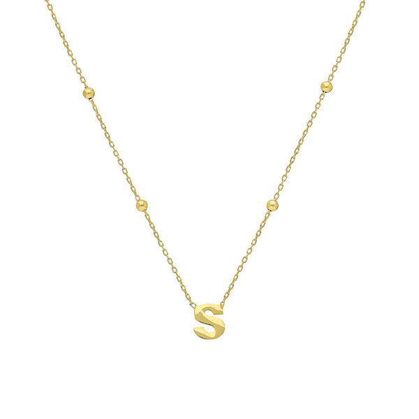 MINIMAL LETTER VINTAGE NECKLACE aus 925 Silber - Hochwertiger Schmuck - AURIME