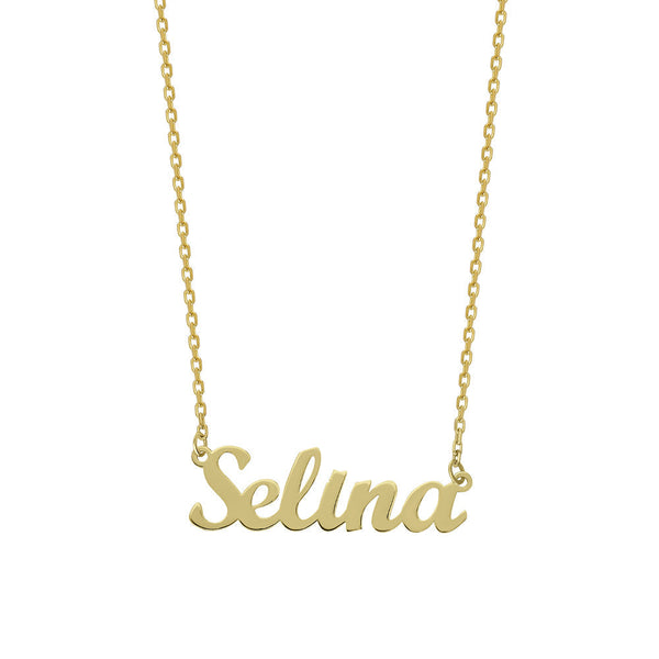 NAMENSKETTE VARIANTE SELINA aus 925 Silber - Eleganter Halskette - AURIME