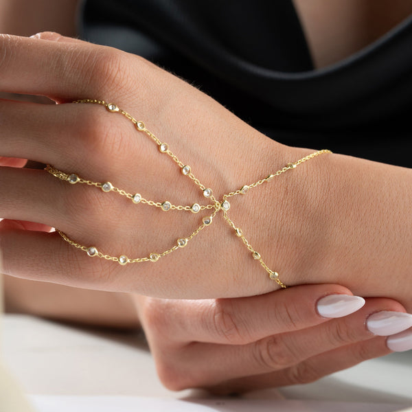 JORA HANDKETTE aus 925 Silber - Eleganter Halskette - AURIME