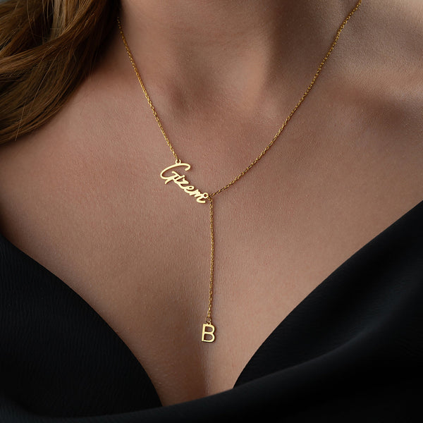 RIU Y NAMENS KETTE aus 925 Silber - Eleganter Halskette - AURIME