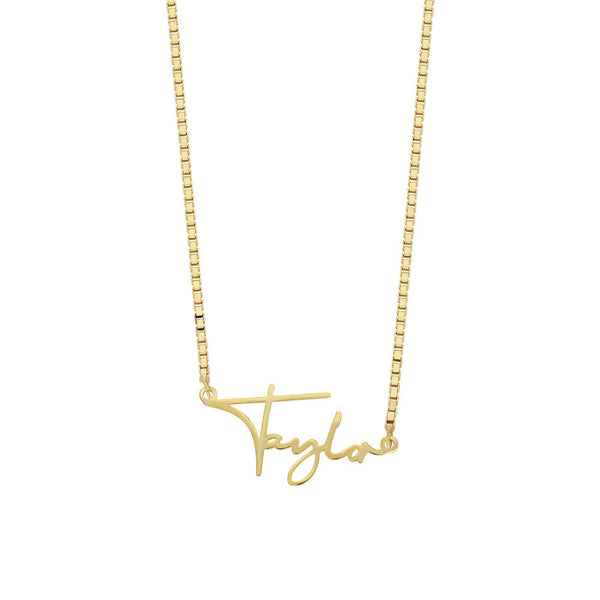SCRIPT NAME NECKLACE aus 925 Silber - Hochwertiger Schmuck - AURIME