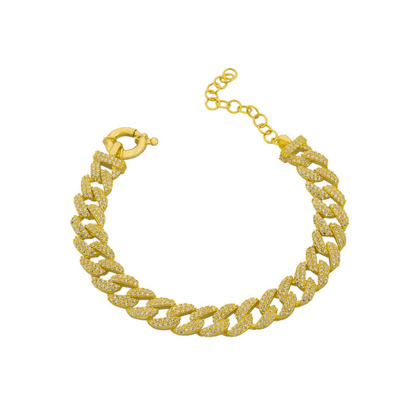 Elegante Silberarmband mit funkelnden Zirkonia-Steinen von AURIME, filigranes Design, hochwertiges 925 Silber, modisches Schmuckstück