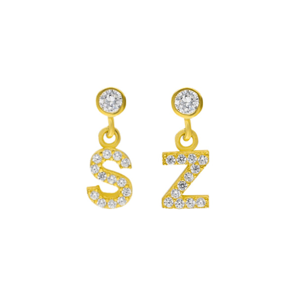 LETTER OHRRING aus 925 Silber - Eleganter Ohrringe - AURIME
