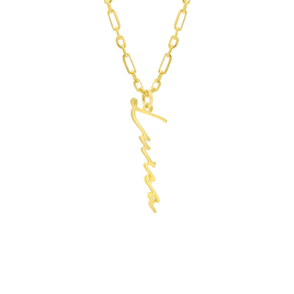 SIGNATUR CHAIN SENKRECHT aus 925 Silber - Hochwertiger Schmuck - AURIME