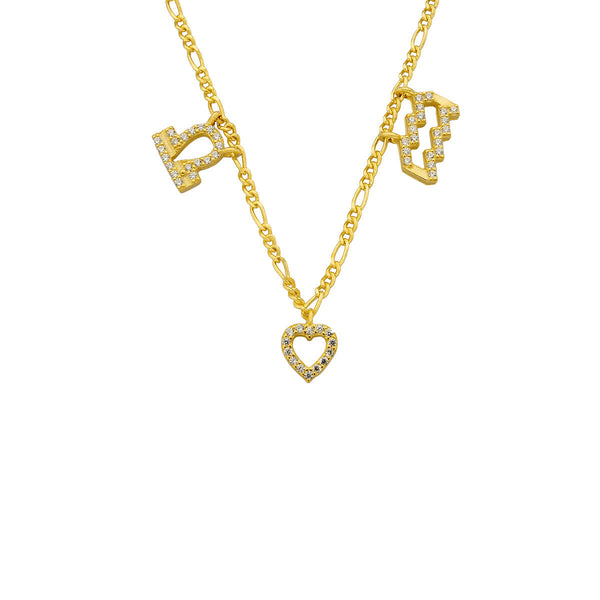 STERNZEICHEN PARTNER KETTE MIT HERZ 2 aus 925 Silber - Eleganter Halskette - AURIME