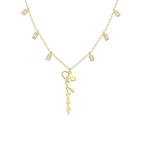 BAGUETTE CHARM SIGNATUR aus 925 Silber - Hochwertiger Schmuck - AURIME