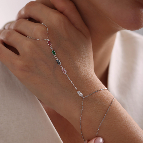 Silberne LIORÈ Handkette aus 925er Silber von AURIME mit filigranem Design und eleganter Optik