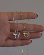SWEET BOW NECKLACE | 925 SILBER