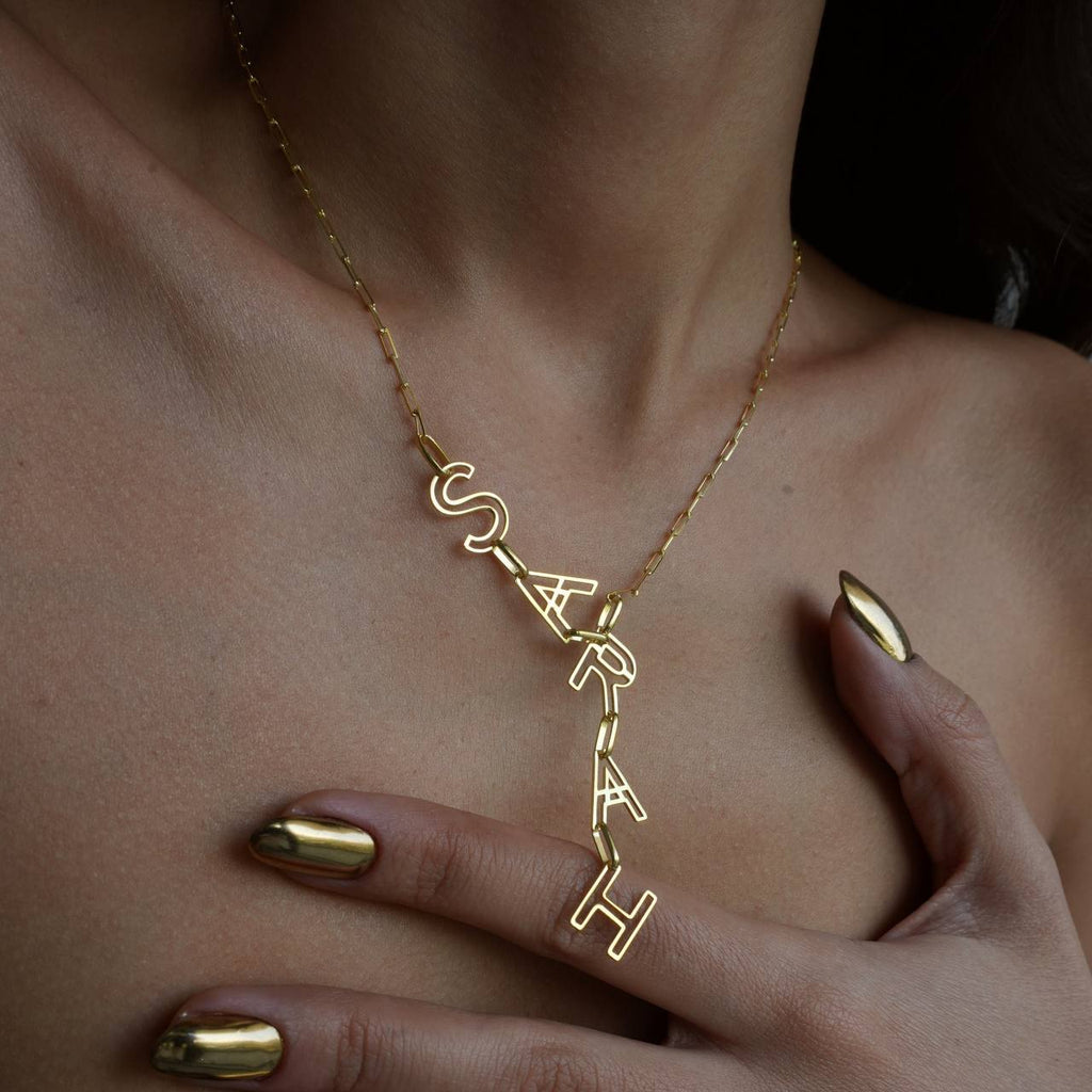 CASPER NAMENSKETTE aus 925 Silber - Eleganter Halskette - AURIME