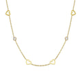 Silberne HERZ Halskette von AURIME aus 925 Silber, elegantes Schmuckstück mit Herzanhänger, Nahaufnahme