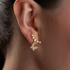 ESTEE MIT SCHMETTERLING OHRRINGE | 925 SILBER