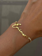 ICED OUT NAMENS ARMKETTE aus 925 Silber - Eleganter Halskette - AURIME