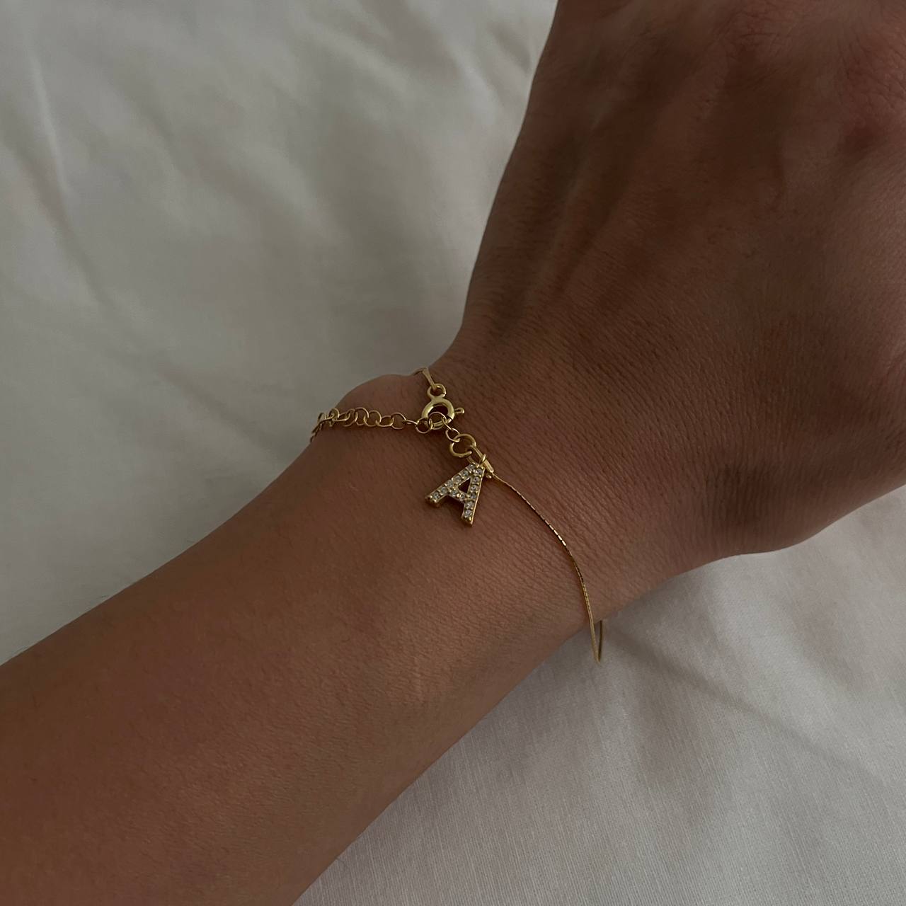 SEIL ARMKETTE MIT INITALIEN aus 925 Silber - Eleganter Halskette - AURIME