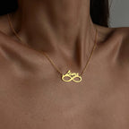 INFINITY NAME NECKLACE aus 925 Silber - Hochwertiger Schmuck - AURIME