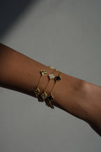 CELEBRTY KLEE ARMKETTE aus 925 Silber - Eleganter Halskette - AURIME