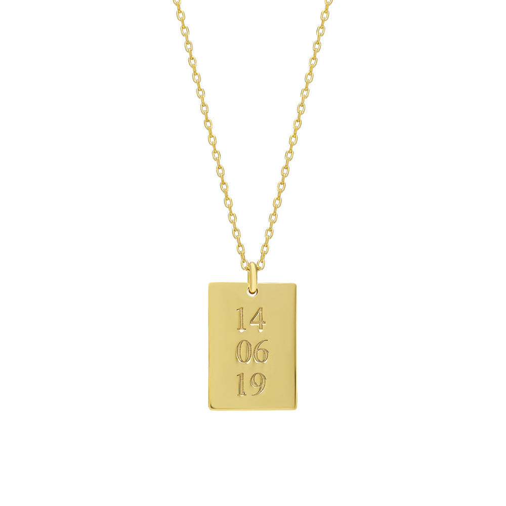 SAVE THE DATE NECKLACE aus 925 Silber - Hochwertiger Schmuck - AURIME