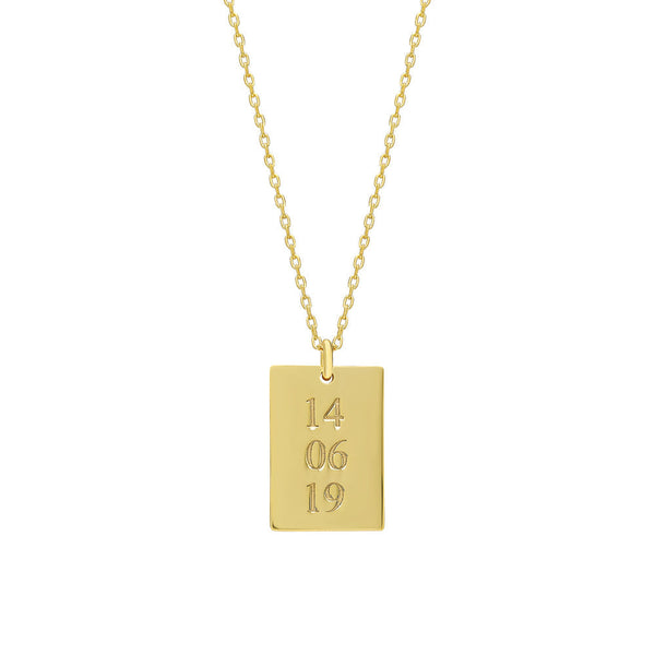 SAVE THE DATE NECKLACE aus 925 Silber - Hochwertiger Schmuck - AURIME