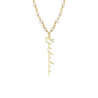 CHAIN DESIGN PEARL HALSKETTE BASIC SIGNATURE aus 925 Silber - Eleganter Halskette - AURIME