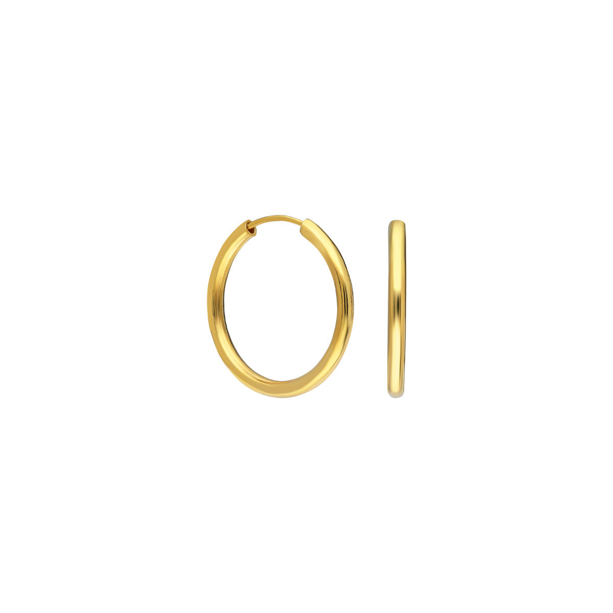 10mm Plain Hoop Earrings (7030517137453)
