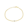 Silberne Solitäre Armband von Aurime aus 925er Silber, elegantes Schmuckstück mit schlichtem Design und feiner Verarbeitung
