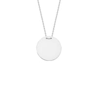 PLÄTTCHEN GRAVURKETTE aus 925 Silber - Eleganter Halskette - AURIME