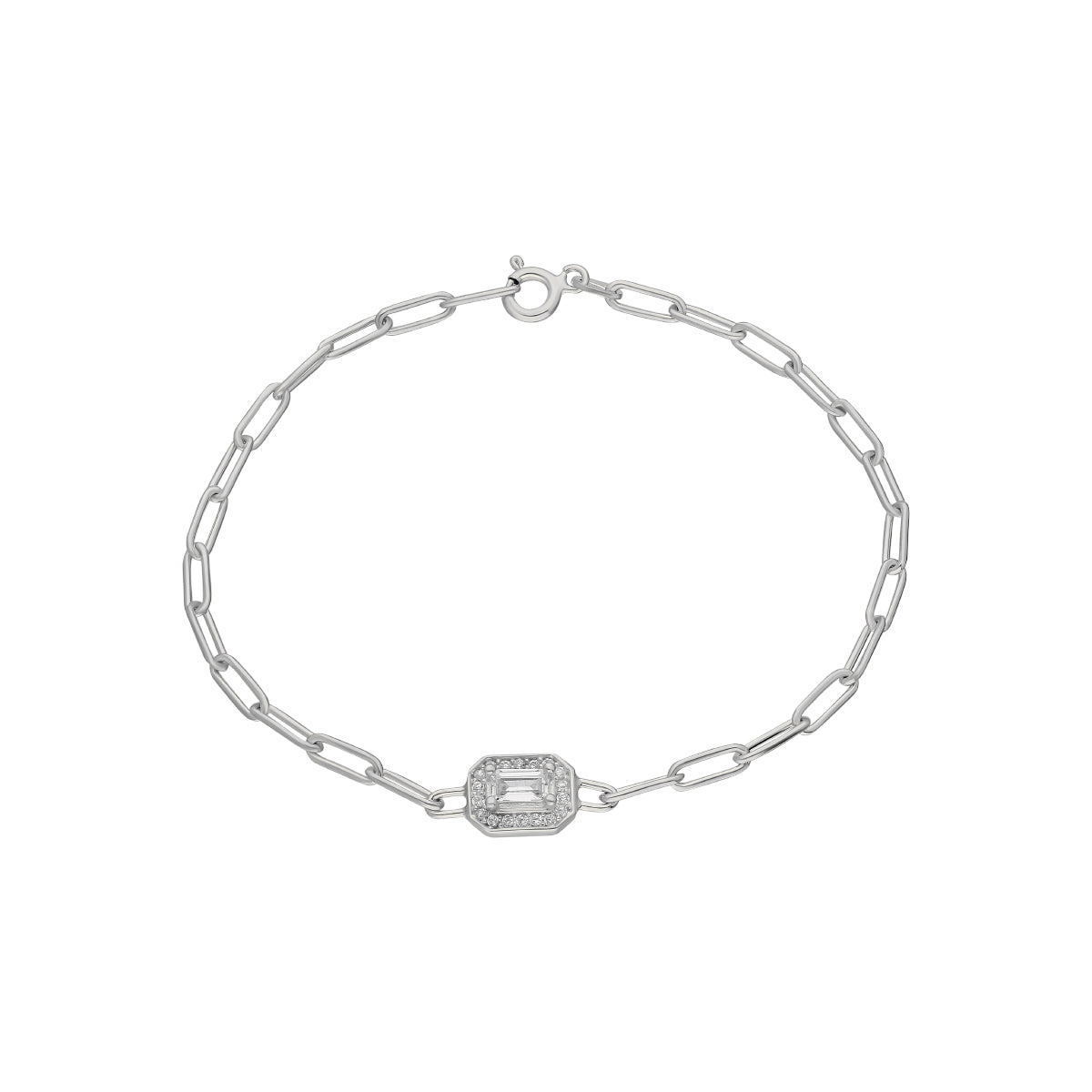 BAGUETTE ARMKETTE aus 925 Silber - Eleganter Halskette - AURIME
