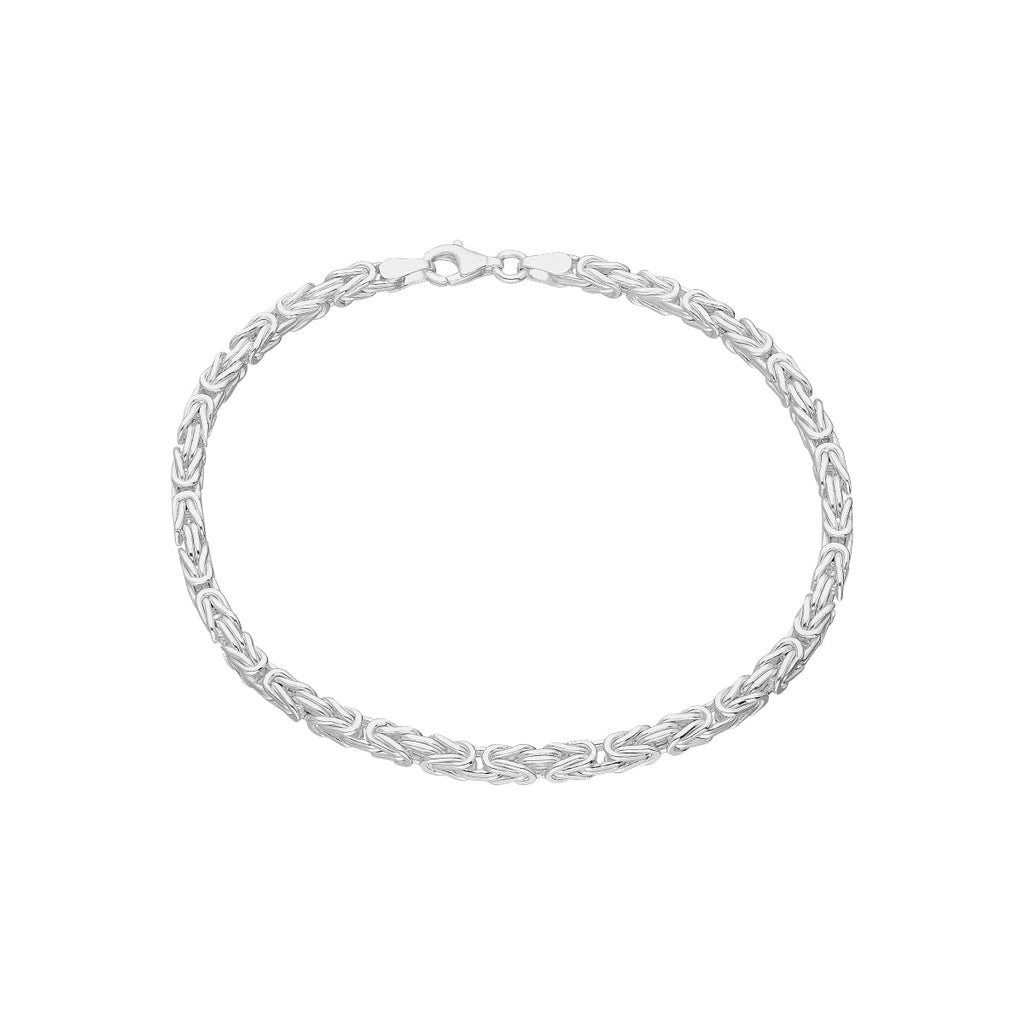 KÖNIGS ARMBAND 4 MM aus 925 Silber - Eleganter Armband - AURIME