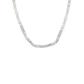 Silberne Königs-Kette mit Strasssteinen, 925er Silber, elegante Schmuckkette mit funkelnden Steinen, von AURIME