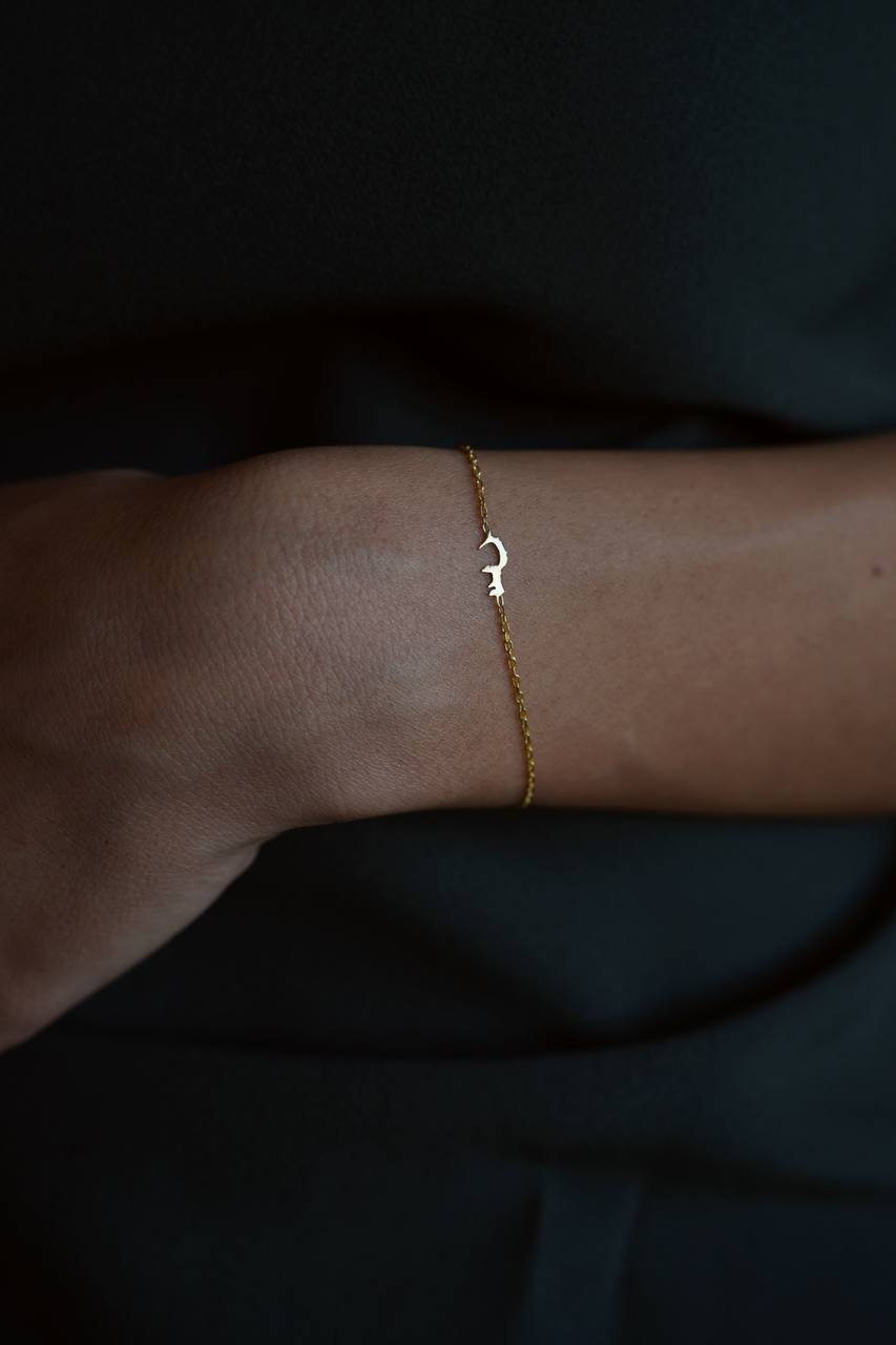 MINIMAL ARABISCHE INITIALEN BRACELET aus 925 Silber - Hochwertiger Schmuck - AURIME