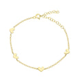 Mini Herz Armband aus 925 Silber von AURIME, feines Schmuckstück mit kleiner Herzform, glänzend und elegant.