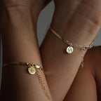 SNAKE PARTNER ARMBAND MIT INITIALEN aus 925 Silber - Eleganter Armband - AURIME