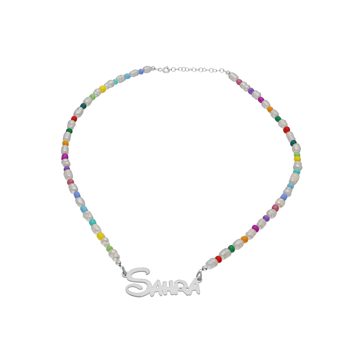HALSKETTE PEARL FOR KIDS MIT NAMEN aus 925 Silber - Eleganter Halskette - AURIME