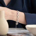 FINESSE STEIN ARMBAND aus 925 Silber - Eleganter Armband - AURIME