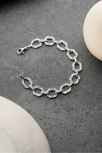 FINESSE STEIN ARMBAND aus 925 Silber - Eleganter Armband - AURIME