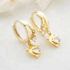 DELPHIN OHRRING aus 925 Silber - Eleganter Ohrringe - AURIME