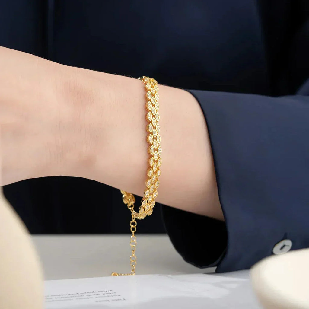 BLOOM ARMBAND aus 925 Silber - Eleganter Armband - AURIME