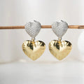 DOPPELTE HERZ | OHRRINGE | 925 SILBER