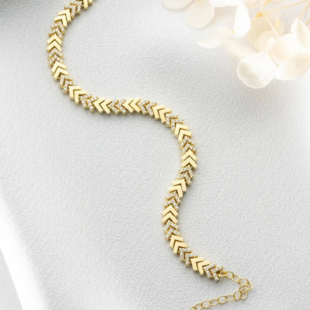 FISH TAIL ARMBAND aus 925 Silber - Eleganter Armband - AURIME