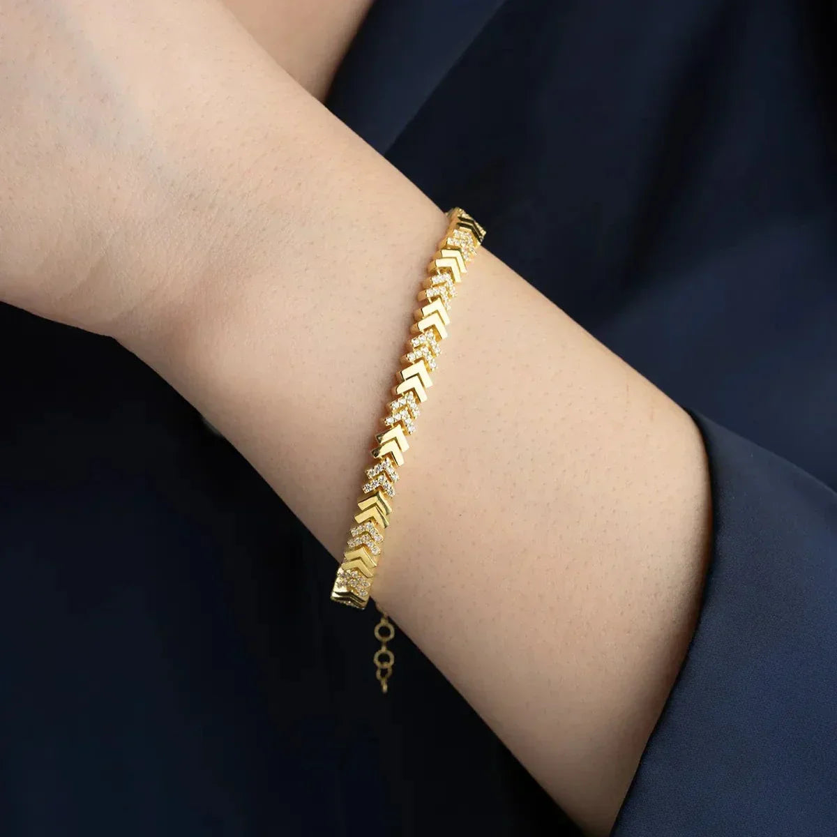 FISH TAIL ARMBAND aus 925 Silber - Eleganter Armband - AURIME