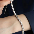 FISH TAIL ARMBAND aus 925 Silber - Eleganter Armband - AURIME
