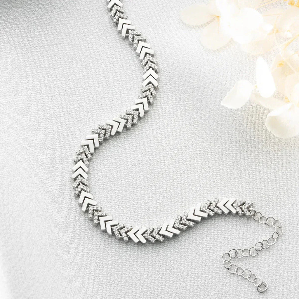 FISH TAIL ARMBAND aus 925 Silber - Eleganter Armband - AURIME