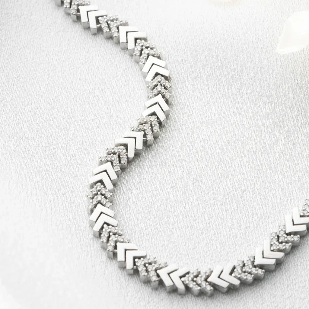 FISH TAIL ARMBAND aus 925 Silber - Eleganter Armband - AURIME
