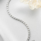FULL ROW STEIN ARMBAND aus 925 Silber - Eleganter Armband - AURIME