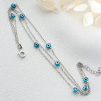 3 ROWS MINI NAZAR BRACELET | 925 SILVER 