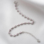 MINI ROZA HERZ ARMBAND aus 925 Silber - Eleganter Armband - AURIME