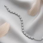 ARMBAND MIT BAGUETTE STEIN aus 925 Silber - Eleganter Armband - AURIME