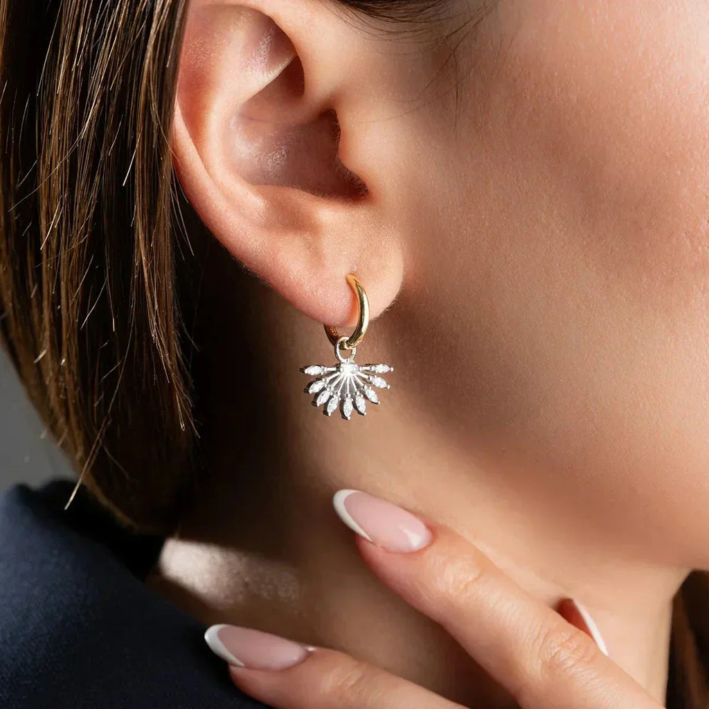 ZIRKONSTEIN SAN OHRRINGE aus 925 Silber - Eleganter Ohrringe - AURIME