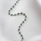 MINI HERZ SMARAGD ARMBAND aus 925 Silber - Eleganter Armband - AURIME